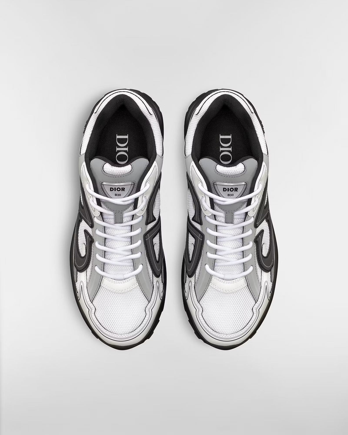 Dior B30 Women's & Men's Shoes - White / Grey / Black Low-Top Sneakers