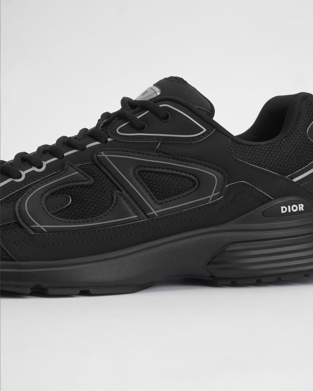 Dior B30 Women's & Men's Shoes - Black / Silver Grey Low-Top Sneakers