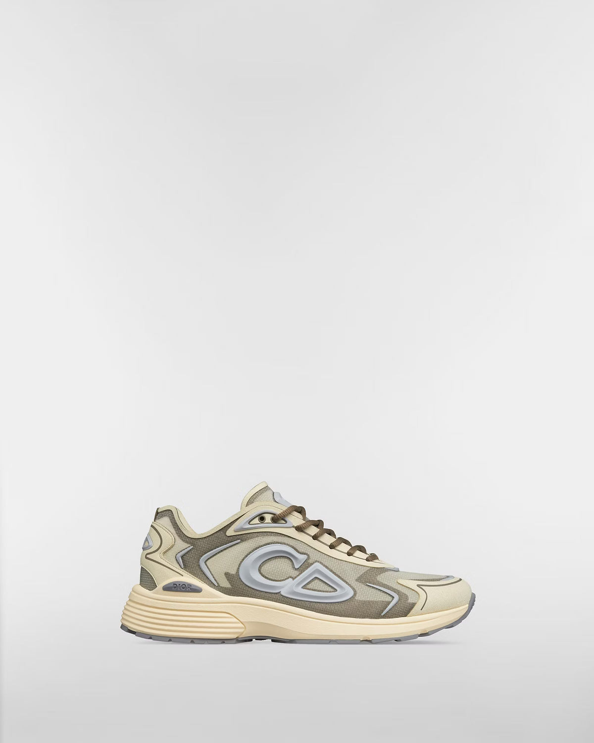 Dior B30 Women's & Men's Shoes - Cream / Olive Taupe / Silver Grey Sneakers
