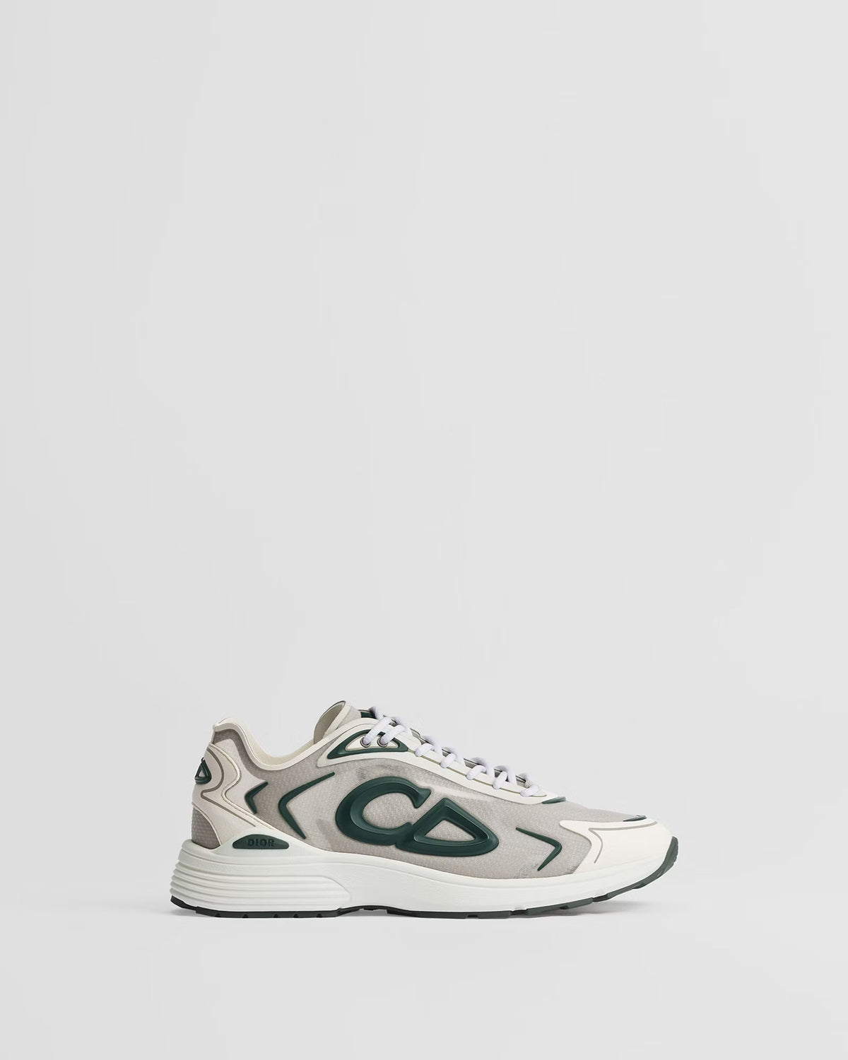 Dior B30 Women's & Men's Shoes - Cream / Light Grey / Dark Green Sneakers