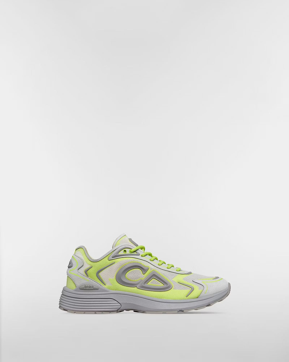 Dior B30 Women's & Men's Shoes - Neon Yellow / Light Grey Sneakers