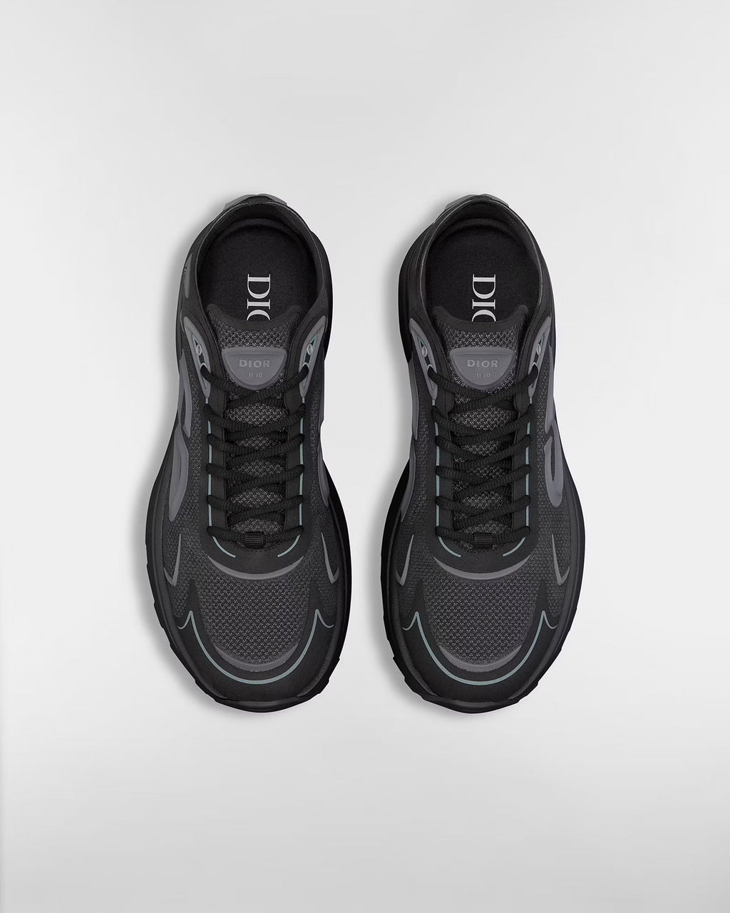 Dior B30 Women's & Men's Shoes - Black / Charcoal Grey Low-Top Sneakers