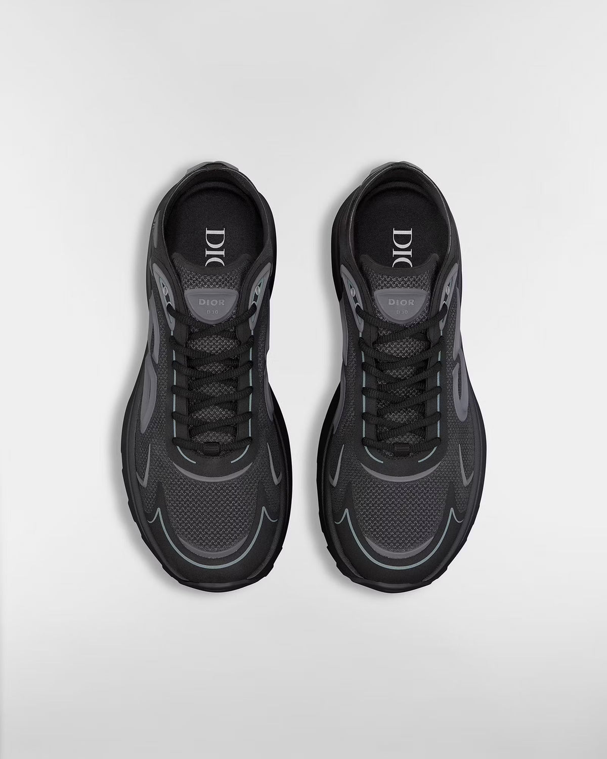 Dior B30 Women's & Men's Shoes - Black / Charcoal Grey Low-Top Sneakers