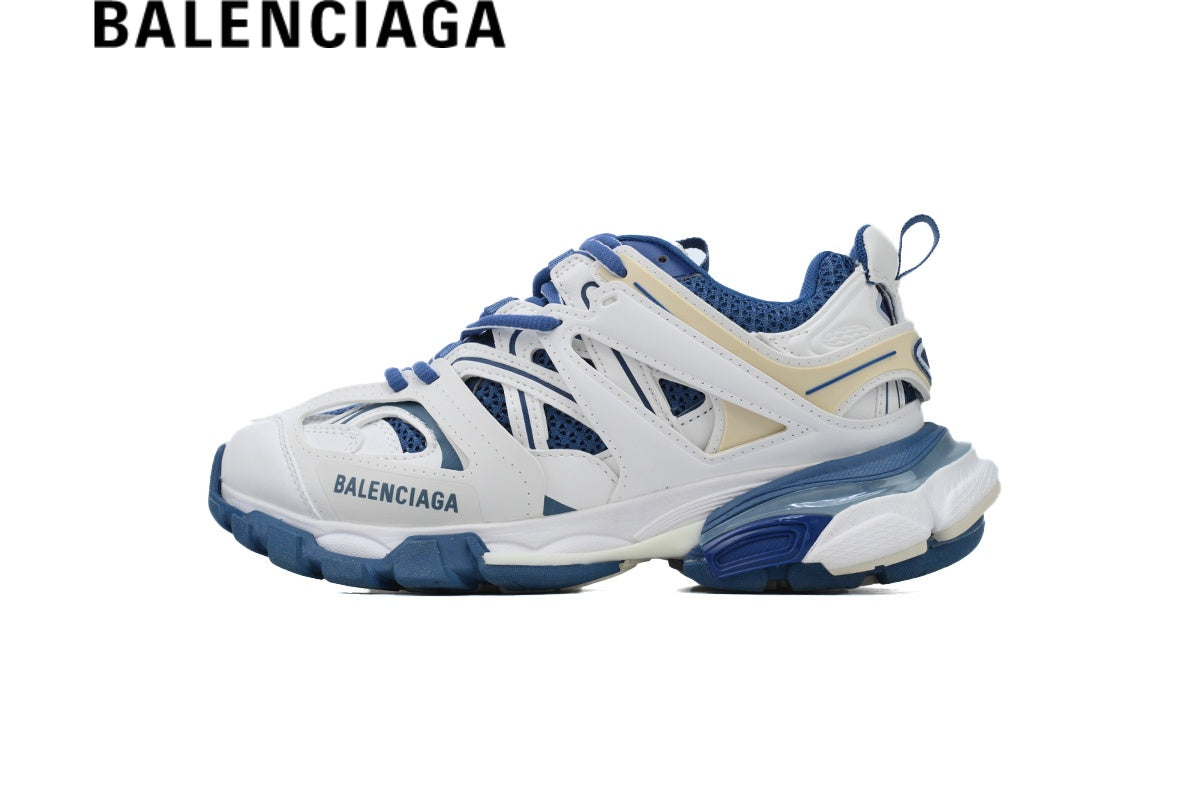 Balenciaga Track men's shoes  women sneakers White & Blue