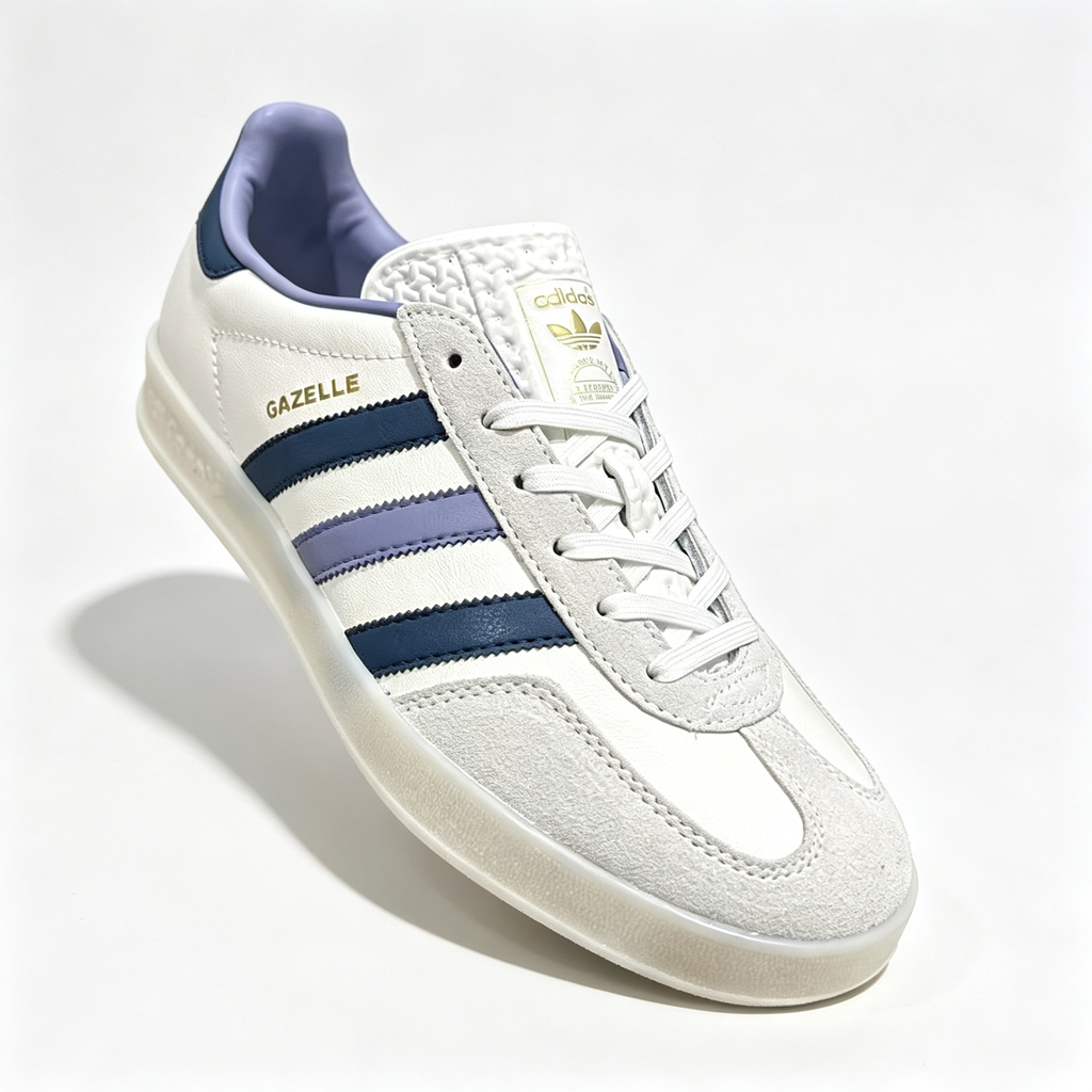 adidas samba  women's shoes  men's samba sneakers adidas samba 'Off White / Dark Blue / Purple'
