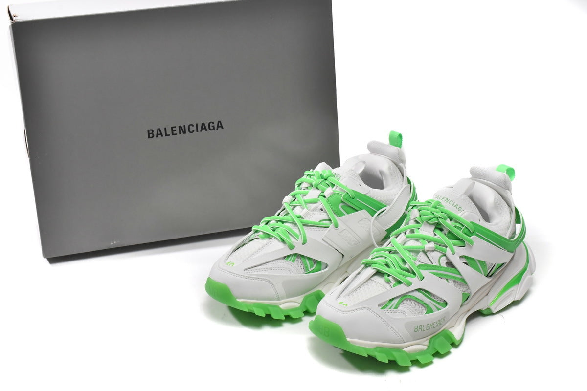 Balenciaga men's shoes Track Sneaker  balenciaga runners White-green