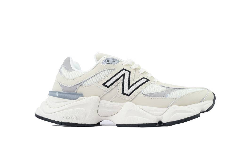 New Balance 9060 Women's & Men's Cream White Chunky Retro Sneakers