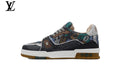 Louis Vuitton LV shoes for man  women Trainer Sneaker – Multicolor Rhinestone