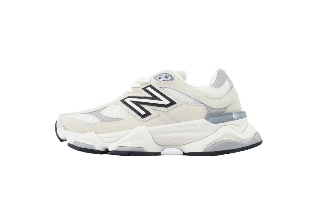 New Balance 9060 Women's & Men's Cream White Chunky Retro Sneakers