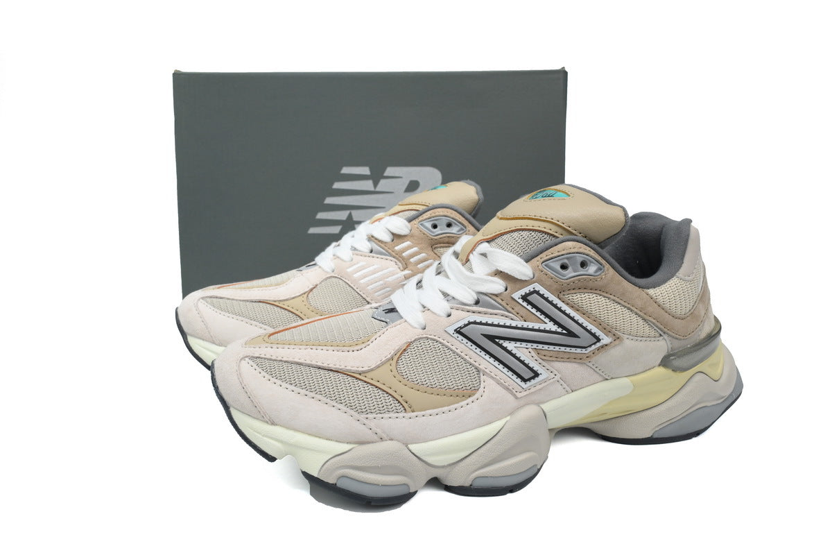 New Balance 9060 Women's & Men's Chunky Retro Sneakers - Beige & Grey