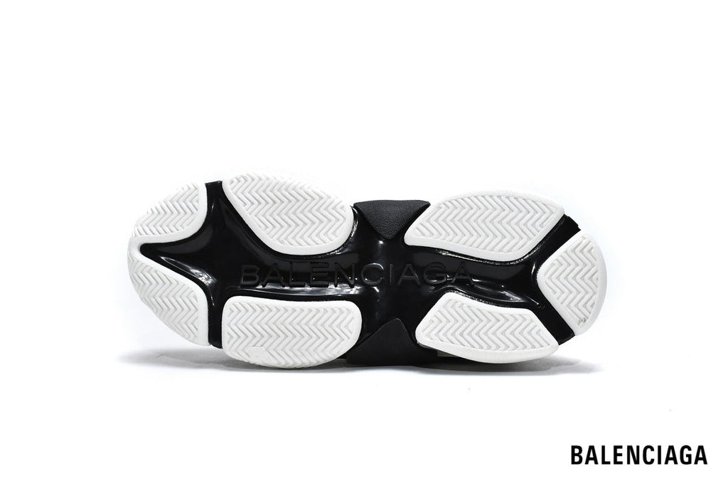Balenciaga Triple S men's shoes  women sneakers – White, Grey & Black