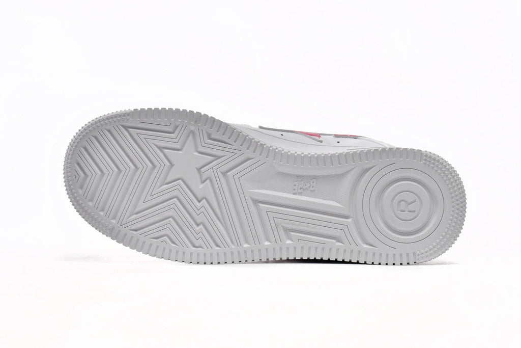 A BATHING APE BAPE STA White & Pink Camo Sneakers | Women's & Men's Skate-Inspired Shoes