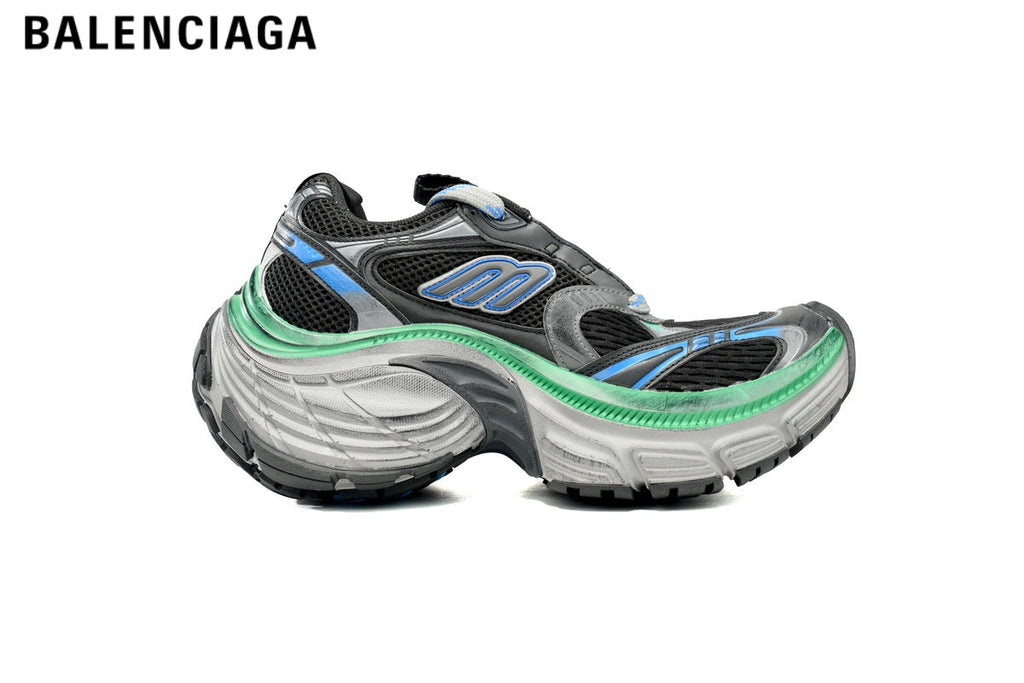 Balenciaga 10XL men's shoes  women sneakers — White / Silver