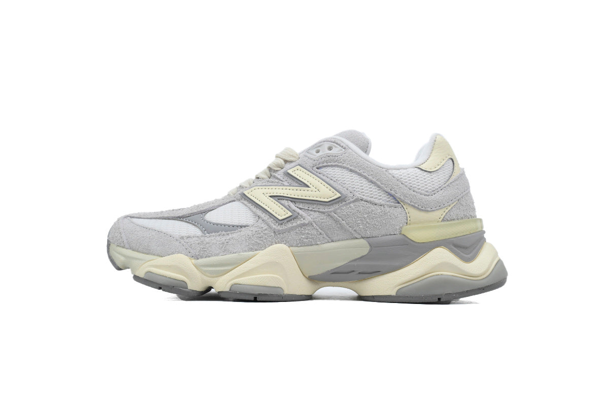 New Balance 9060 Women's & Men's Grey Cream Chunky Retro Sneakers