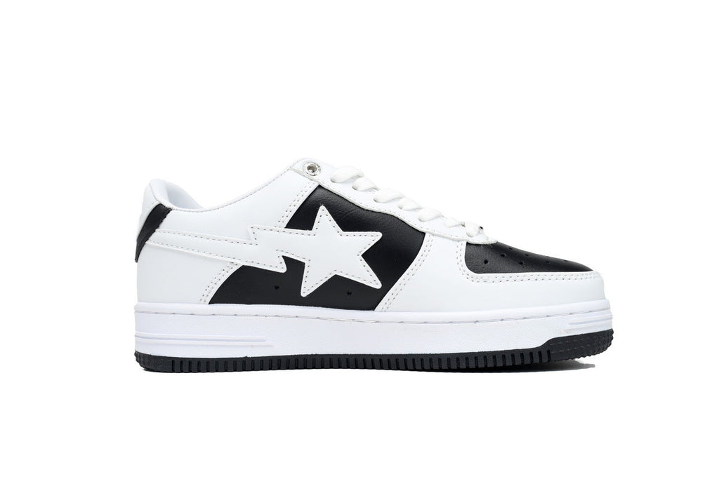 A BATHING APE BAPE STA White & Black White-Star Sneakers | Women's & Men's Skate-Inspired Shoes