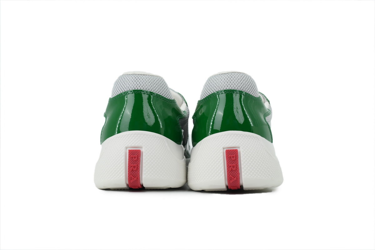 Prada America's Cup Sneakers slip ons womens  prada designer mens shoes  Grey-green