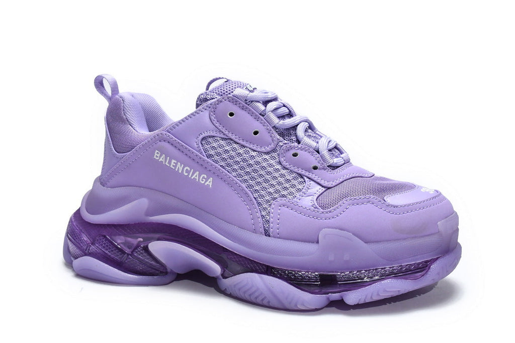 Balenciaga men's shoes Track  Triple S Clear Sole Sneakers  balenciaga runners Purple