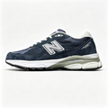 New Balance 990v3 Navy Teddy Santis Made in USA Women's & Men's Retro Sneakers