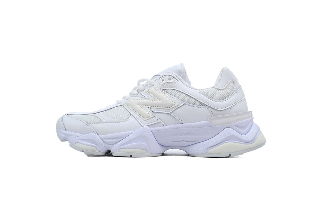 New Balance 9060 Women's & Men's All White Chunky Retro Sneakers