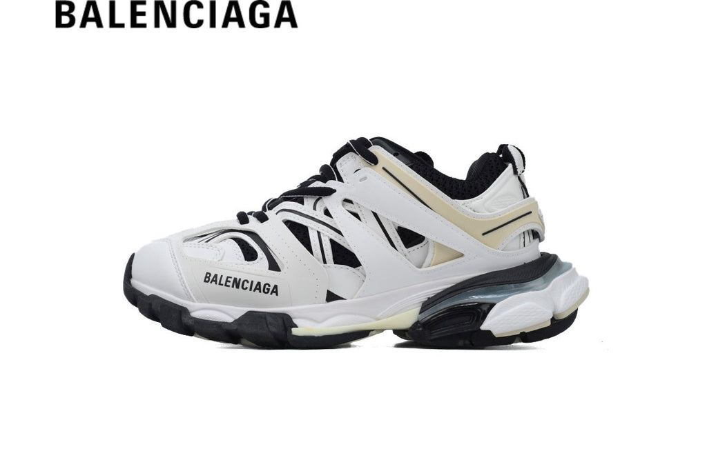 Balenciaga Track men's shoes  women sneakers in White and Black