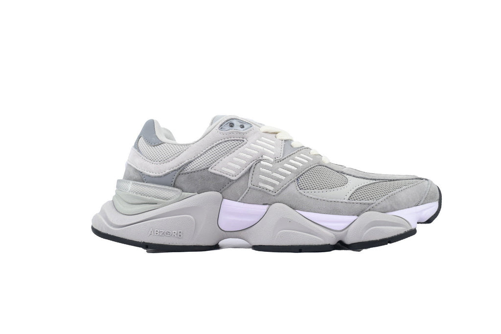 New Balance 9060 Women's & Men's Light Grey & Lilac Chunky Retro Sneakers
