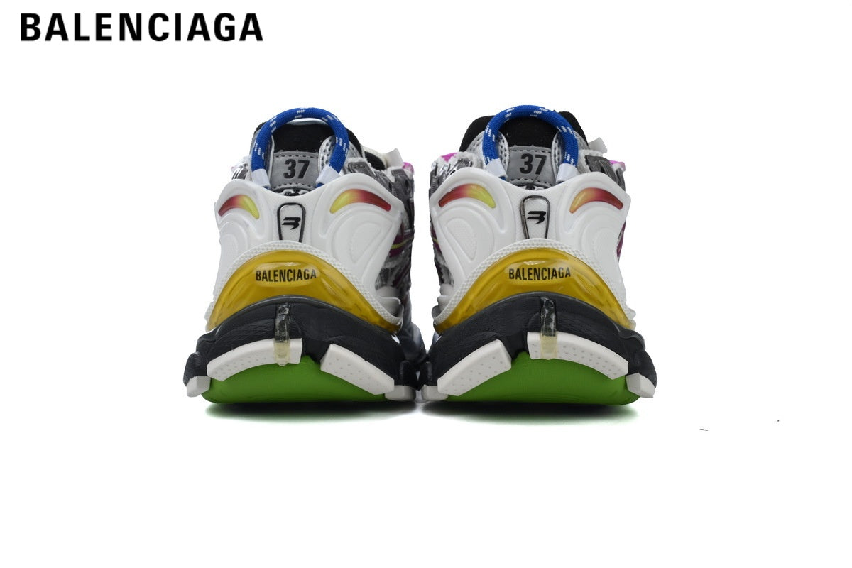 Balenciaga Runner men's shoes  women sneakers— Multicolor