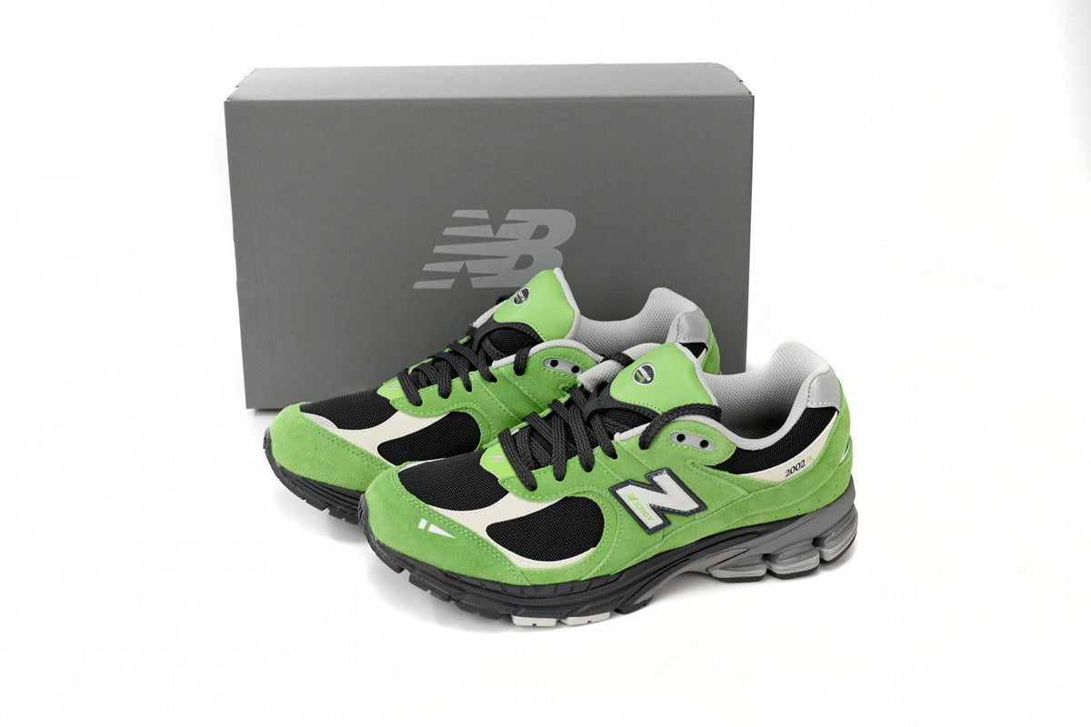 New Balance 2002R Women's & Men's Lime Green & Black Retro Sneakers