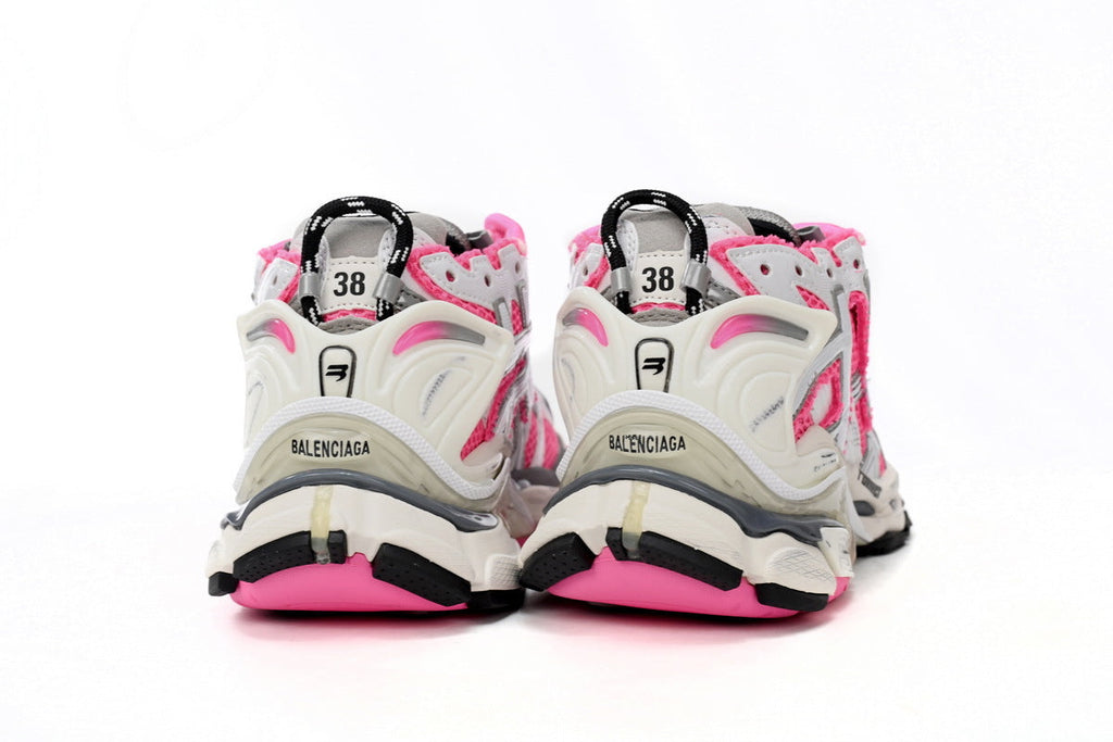 Balenciaga men's shoes Track Runner Sneaker – Distressed Low-Top  balenciaga runners Off-white pink