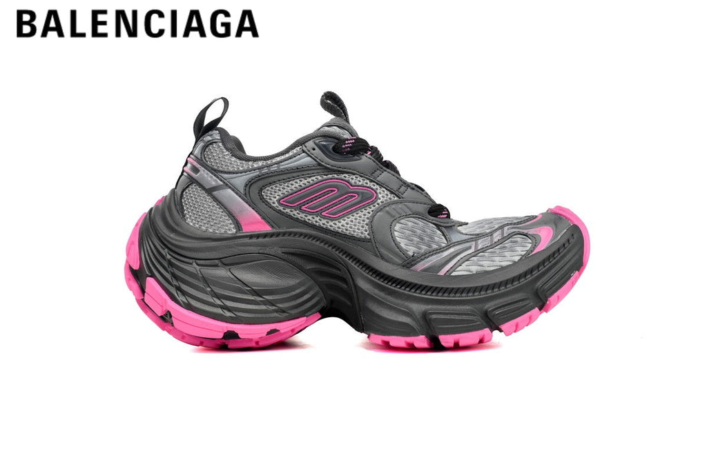 Balenciaga Cargo men's shoes  women sneakers — Dark Gray / Hot Pink