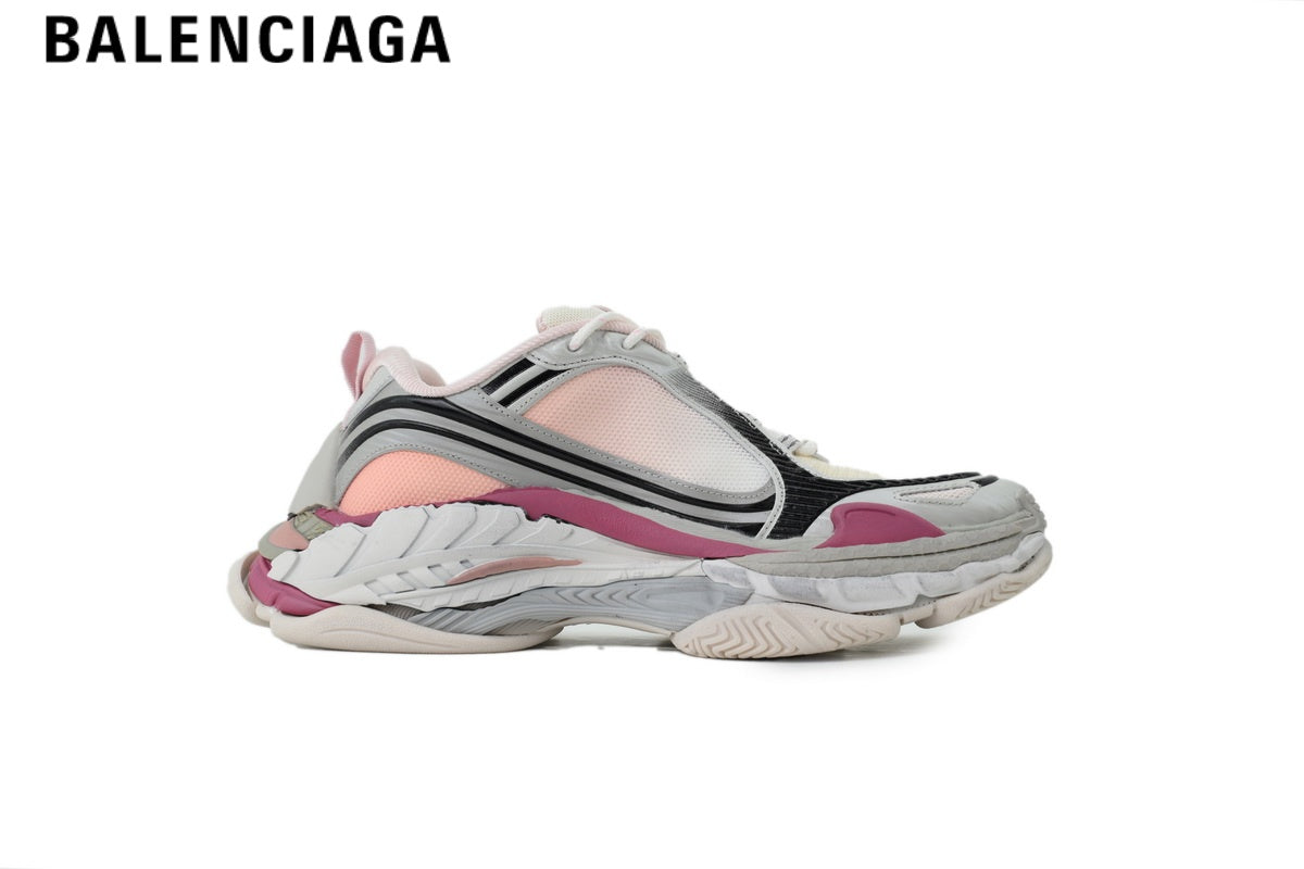 Balenciaga Cargo men's shoes  women sneakers — White, Pink & Burgundy