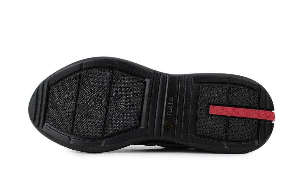 Prada America's Cup Sneakers slip ons womens  prada designer mens shoes Dark gray