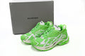 Balenciaga  men's shoes Track Runner Sneaker – Distressed Low-Top   balenciaga runners White-green