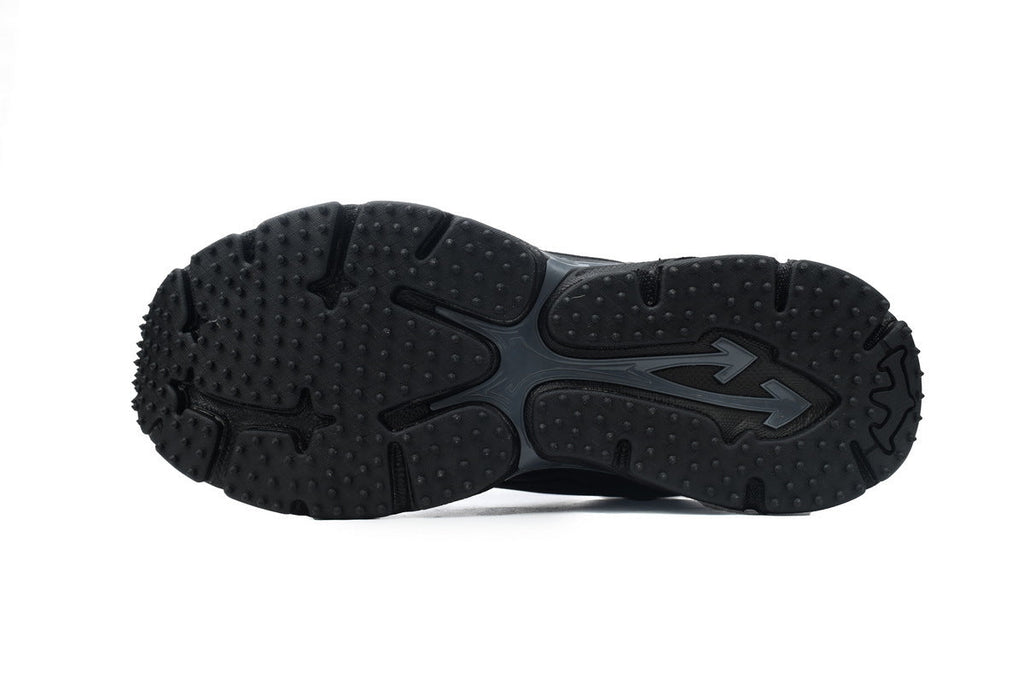 Off-White Be Right Back Women's Men's Shoes | Black & Charcoal Mesh Retro Sneakers
