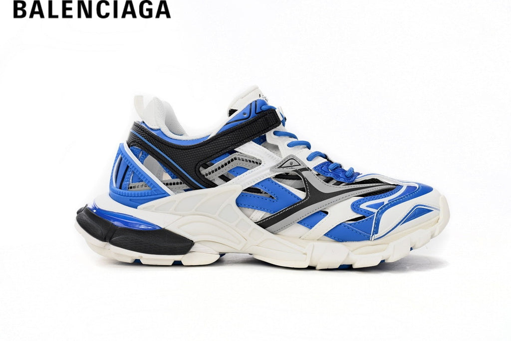 Balenciaga Track men's shoes  women sneakers - White & Blue