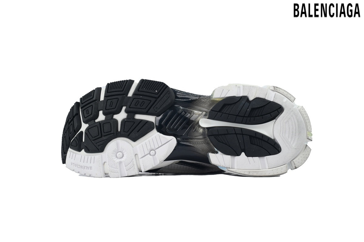 Balenciaga Runner men's shoes  women sneakers – White & Black