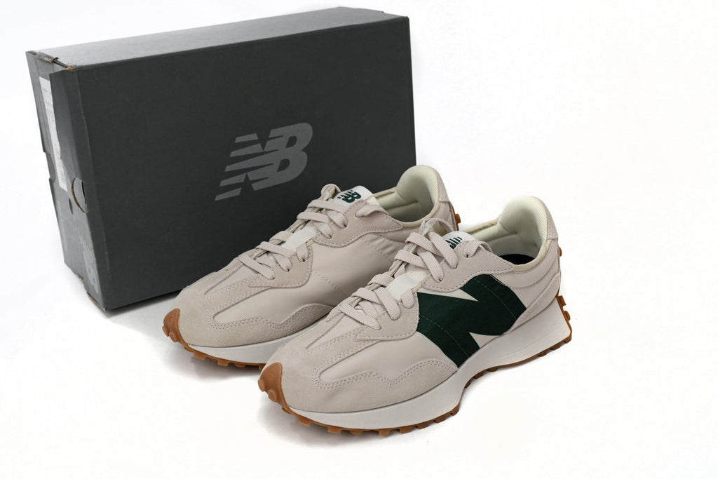 New Balance 327 Women's & Men's Retro Sneakers - Cream & Dark Green