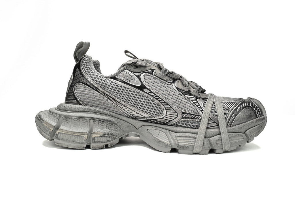 Balenciaga 3XL  men's shoes Track Sneaker – Low-Top Chunky Sole balenciaga runners grey