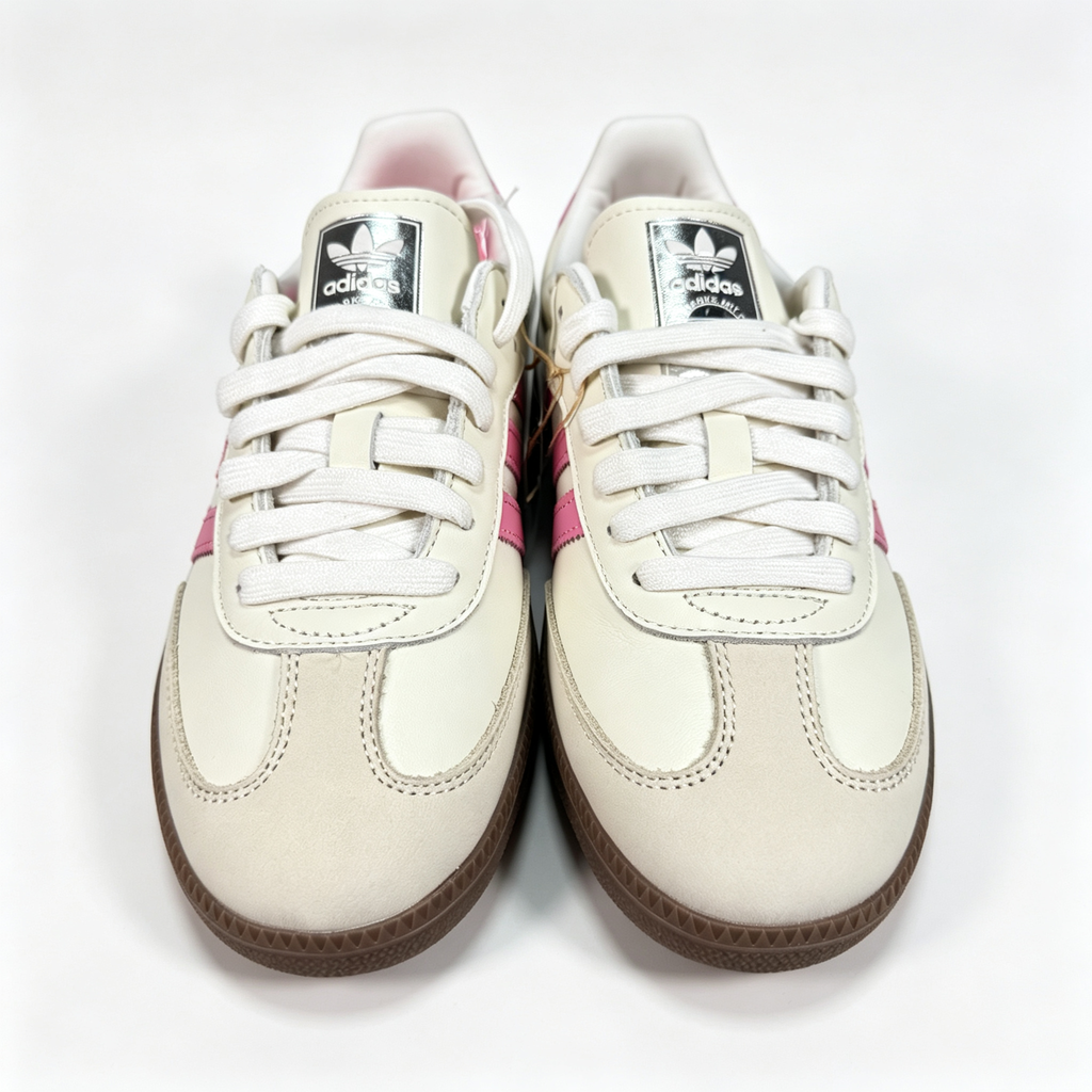 adidas samba  women's shoes  men's samba sneakers adidas sambaOG – Women's Off-White / Sandy Pink / Gum