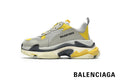 Balenciaga Triple S men's shoes  women sneakers – Grey & Yellow