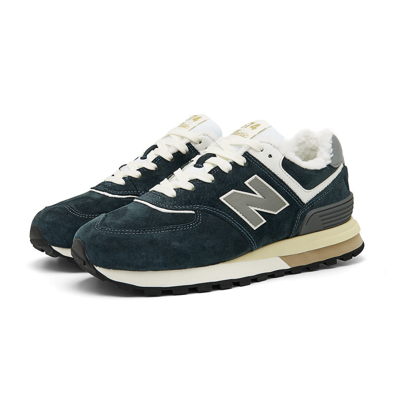 New Balance 574 Women's & Men's Dark Green & Grey Retro Sneakers