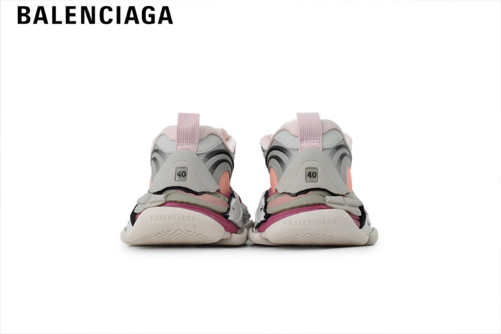 Balenciaga Cargo men's shoes  women sneakers — White, Pink & Burgundy