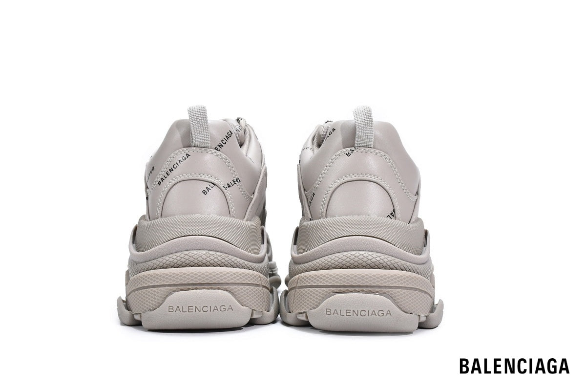 Balenciaga Triple S men's shoes  women sneakers – Grey Allover Logo