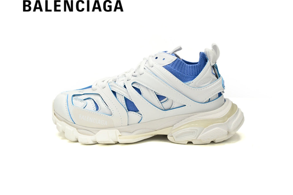 Balenciaga Track men's shoes  women sneakers Sandal White Blue