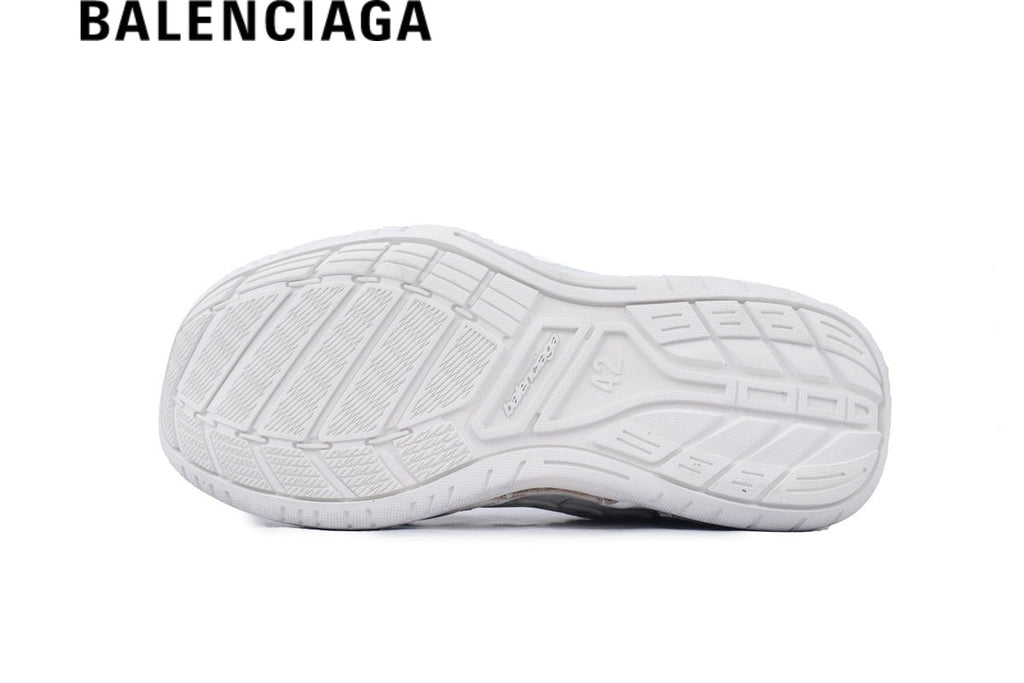 Balenciaga Skate men's shoes  women sneakers in White and Blue
