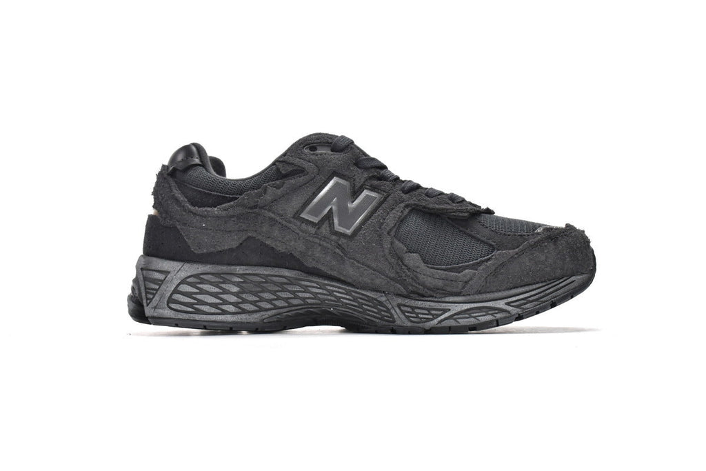 New Balance 2002R Women's & Men's Charcoal Black Distressed Retro Sneakers