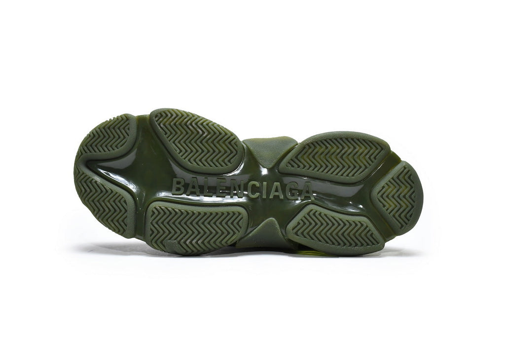 Balenciaga men's shoes Track Triple S Clear Sole Sneakers balenciaga runners  Army green