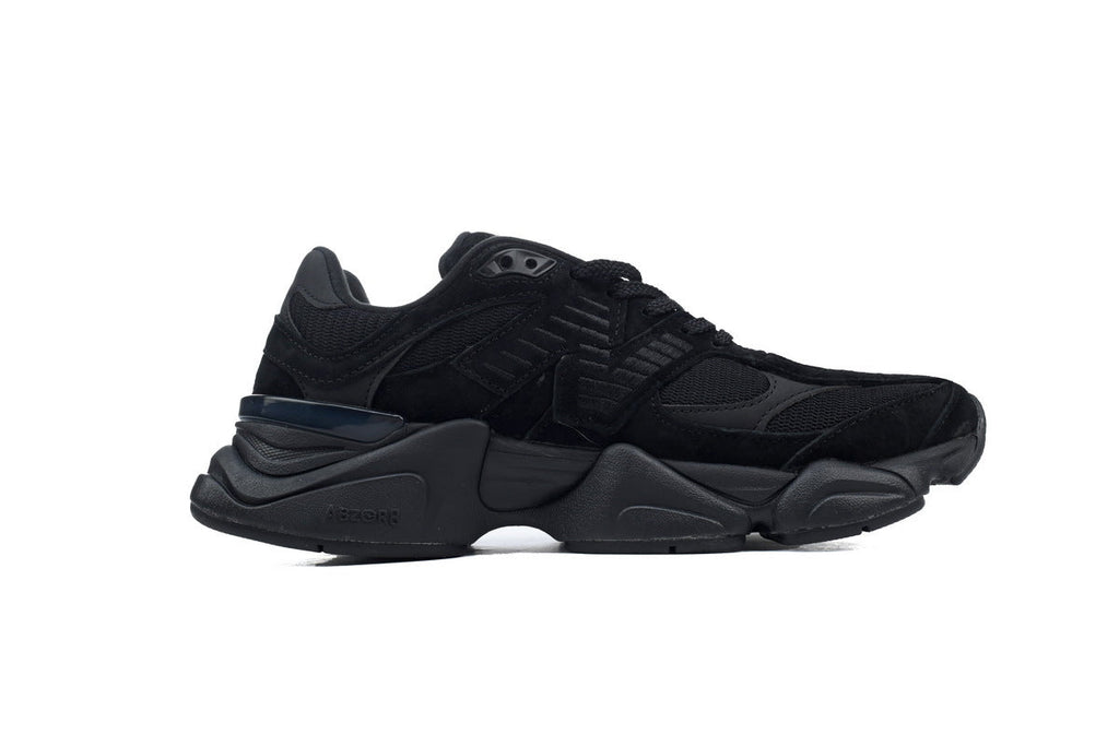 New Balance 9060 Women's & Men's All Black Chunky Retro Sneakers