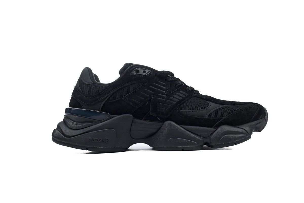 New Balance 9060 Women's & Men's All Black Chunky Retro Sneakers