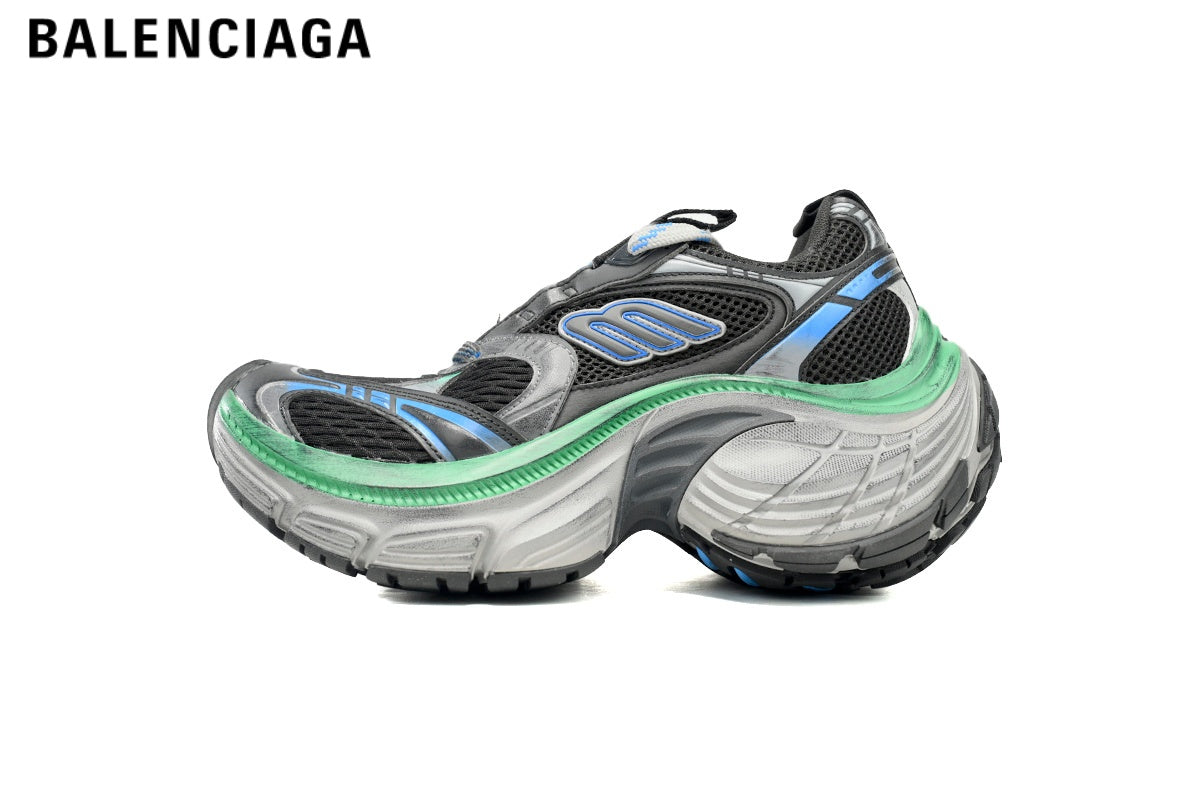 Balenciaga 10XL men's shoes  women sneakers — White / Silver