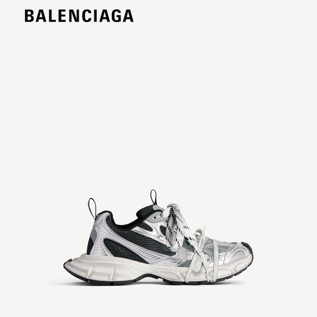 Balenciaga 3XL men's shoes  women sneakers Silver Dark Green